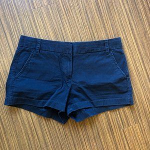 j crew navy shorts size 6